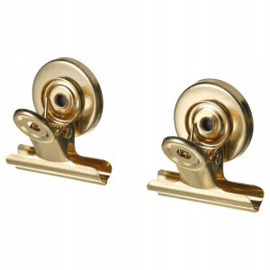 Spinacz Z Magnesem Złoty Kpl 2 Szt Ikea Totebo