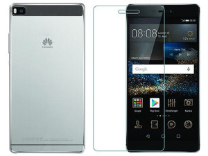 Huawei P8 Etui Pokrowiec Obudowa Case Gel + Szkło
