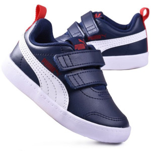 Buty dziecięce Puma Courtflex V2 V Inf granatowy (371544 01) - 23
