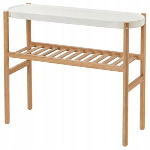 Stojak Na Doniczki Bambus Biały 70cm Satsumas Ikea