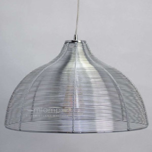 Wisząca LAMPA druciana OZ 2798 Rabalux kopuła OPRAWA zwis srebrny