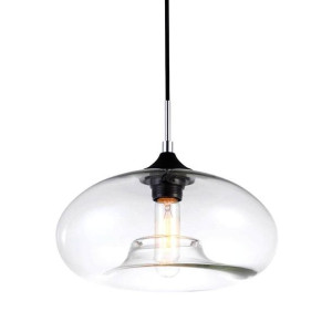 LAMPA wisząca VALIO MDM2093/1 B Italux szklana OPRAWA zwis szkło przezroczy