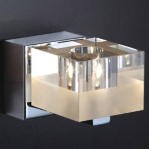 LAMPA ścienna CUBRIC MB9216-1A Italux halogenowa OPRAWA kinkiet szklana kos