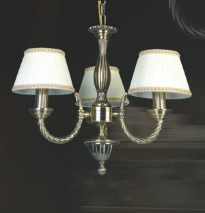 Żyrandol LAMPA klasyczna FRATI MD71028/3 Italux abażurowa OPRAWA angielski
