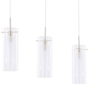 LAMPA wisząca TERNI MD0118F-3 Italux szklana OPRAWA na listwie ZWIS tuby bi