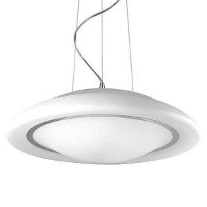 LAMPA wisząca HULLER 8956-SP Italux metalowa OPRAWA zwis okrągły biały