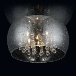 Plafon LAMPA sufitowa RAIN C0076-05L-F4K9 Zumaline szklana OPRAWA z kryszta