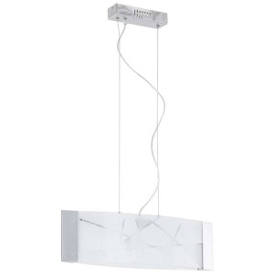 Wisząca LAMPA glamour ABIGAIL P29366-1Y Italux szklana OPRAWA zwis z wzorki