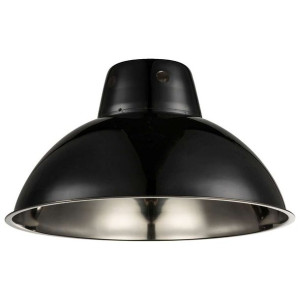 Industrialna LAMPA wisząca 15232 GLOB metalowa OPRAWA zwis kopuła loft antr