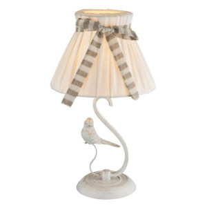 Stojąca LAMPA stołowa SAVIO 69027T Globo abażurowa LAMPKA nocna klasyczna w