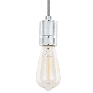 Industrialna LAMPA wisząca CASA DS-M-010 CHROME Italux metalowa OPRAWA prze