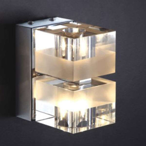LAMPA ścienna CUBRIC MB9216-2A Italux szklana OPRAWA halogenowy kinkiet kos