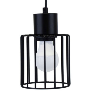 Industrialna LAMPA wisząca LUTO KWADRAT 31132 Sigma druciana OPRAWA zwis me