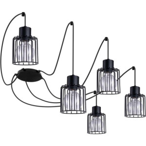 Industrialna LAMPA zwieszana LUTO KWADRAT 31131 Sigma metalowa OPRAWA zwis