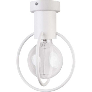Industrialna LAMPA sufitowa AURA KOŁO 31102 Sigma druciana OPRAWA metalowy