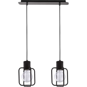 Industrialna LAMPA zwieszana AURA KWADRAT 31111 Sigma metalowa OPRAWA zwis