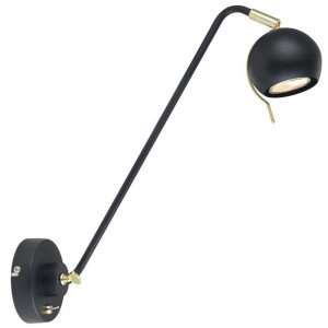 Kinkiet LAMPA ścienna CHARISSA MB-H16049TLK-1-B/G Italux metalowa OPRAWA re