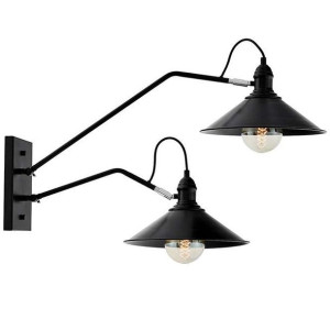 Kinkiet LAMPA ścienna HATS 20504206 Kaspa metalowa OPRAWA industrialna na w