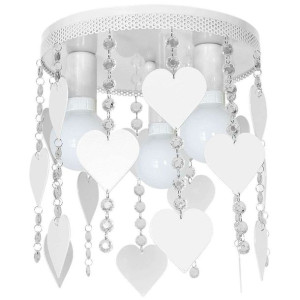 Plafon LAMPA sufitowa CORAZON MLP1148 Milagro okrągła OPRAWA dziecięca serc