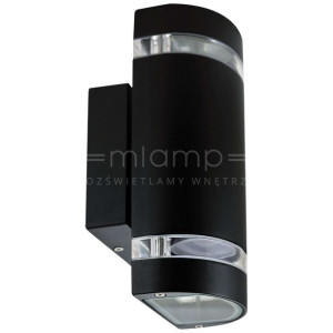 Zewnętrzna lampa ścienna Gilbert elewacyjna IP44 czarna