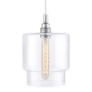 LAMPA wisząca LONGIS IV 10551109 Kaspa szklany OPRAWA zwis przezroczysty bi