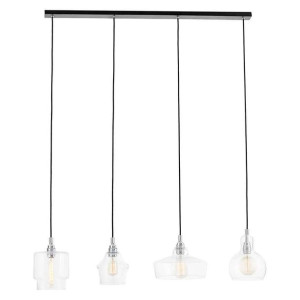 LAMPA wisząca LONGIS 10524409 Kaspa metalowa OPRAWA listwa ZWIS szklany prz