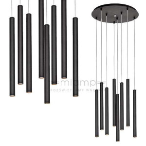 LAMPA wisząca ROLL 10716802 Kaspa metalowa OPRAWA zwis LED 32W 3000K kaskad