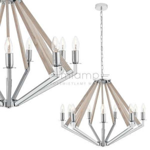 Żyrandol LAMPA wisząca NEZ 10493919 Kaspa świecznikowa OPRAWA zwis na łańcu