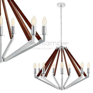 Żyrandol LAMPA wisząca NEZ 10494918 Kaspa świecznikowa OPRAWA zwis na łańcu