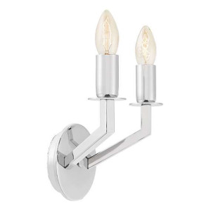 Kinkiet LAMPA ścienna NEZ 20495203 Kaspa metalowa OPRAWA świecznikowa chrom