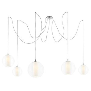 LAMPA wisząca MERIDA SPIDER 10691501 Kaspa szklana OPRAWA zwis pająk przezr