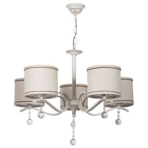 Żyrandol LAMPA wisząca VEN W-A 2802/5 abażurowa OPRAWA klasyczny zwis z kry