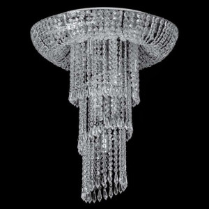 Kryształowa LAMPA sufitowa VEN W-MD 8521A/11 pałacowa OPRAWA glamour przezr