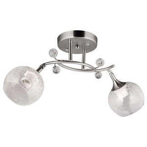 LAMPA sufitowa VEN W-A 26004/2 SL+WT plafon OPRAWA klasyczna z kryształkami