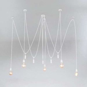 LAMPA wisząca KUMO 9513 Shilo industrialna OPRAWA zwis pająk kable przewody