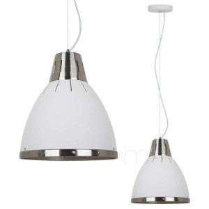 LAMPA wisząca MERTON MD-HN8209 WH+S.NICK Italux metalowa OPRAWA industrialn