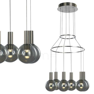 LAMPA wisząca ARIA MD17012002-6A Italux zwieszana OPRAWA szklana LED 40W 30