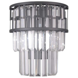 Kinkiet LAMPA ścienna FILIP WL-43493-2A Italux kryształowa OPRAWA glamour c