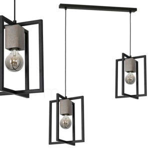 LAMPA wisząca RALPH MLP3711 Milagro metalowa OPRAWA listwa ZWIS prostokątne