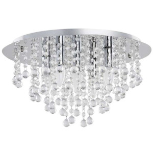 Plafon LAMPA sufitowa KET114 okrągła OPRAWA kryształowa glamour crystal sre
