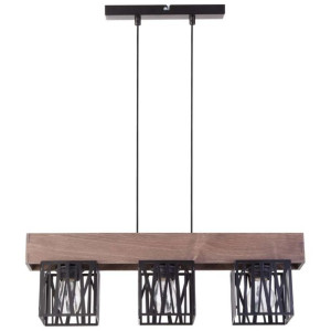 LAMPA wisząca DALI 31482 Sigma loftowa OPRAWA zwis drewniana belka metalowe