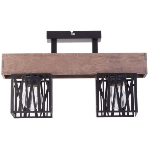 Plafon LAMPA sufitowa DALI 31479 Sigma metalowa OPRAWA drewniana belka klat