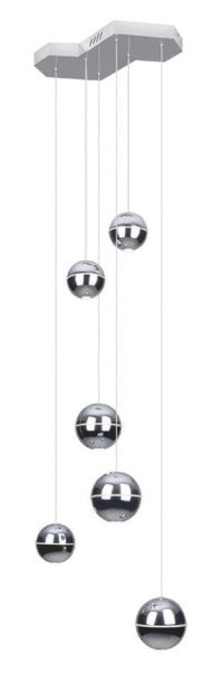 LAMPA wisząca ZEN P0315 Maxlight metalowa OPRAWA kaskada LED 24W 3000Kkule