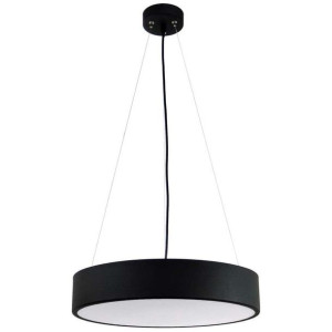 LAMPA wisząca 137623689672 TEAM metalowa OPRAWA okrągły zwis czarny