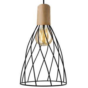 Loftowa LAMPA wisząca MODERNO LP-1221/1P L BK E27 Light Prestige metalowa O