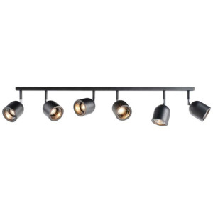 Sufitowa LAMPA plafon SPARK 50790608 Kaspa metalowa OPRAWA półokrągłe refle