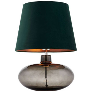 Abażurowa LAMPKA stojąca SAWA VELVET 41015113 Kaspa szklana LAMPA stołowa a
