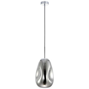 LAMPA wisząca LAPOLA PND-8028-1-CH Italux szklana OPRAWA nieregularny ZWIS