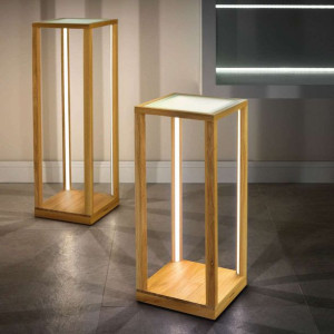 Podłogowa LAMPA ekologiczna TAVOLI GLASS 8882974 Spotlight stojąca OPRAWA d