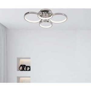 Plafon LAMPA sufitowa K-8069 Kaja okrągła OPRAWA 4-punktowa pierścienie LED
